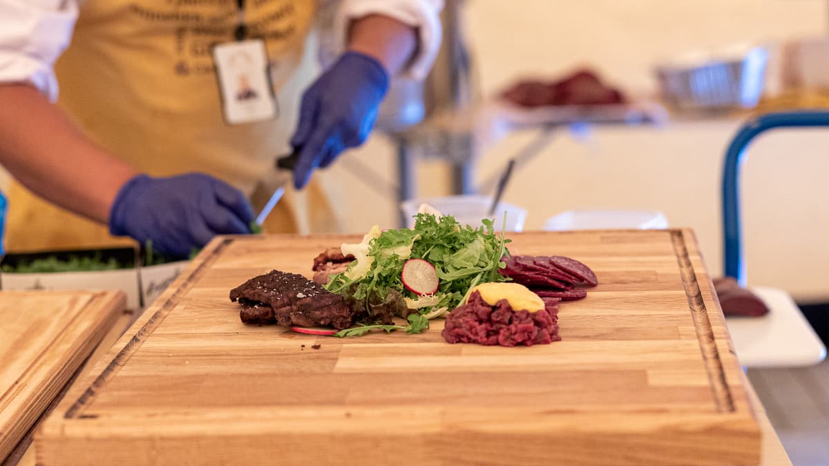 Snåsa mat Trefjøl med mat