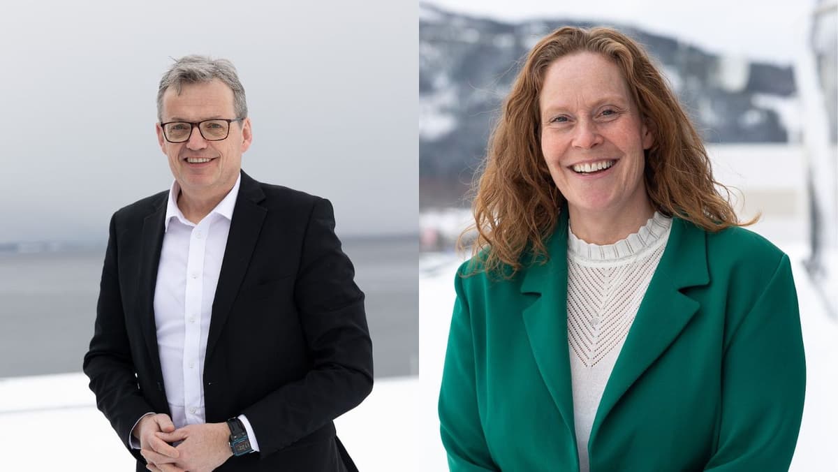 Smilende portrettbilder av mann og kvinne Smilende portrettbilder av mann og kvinne