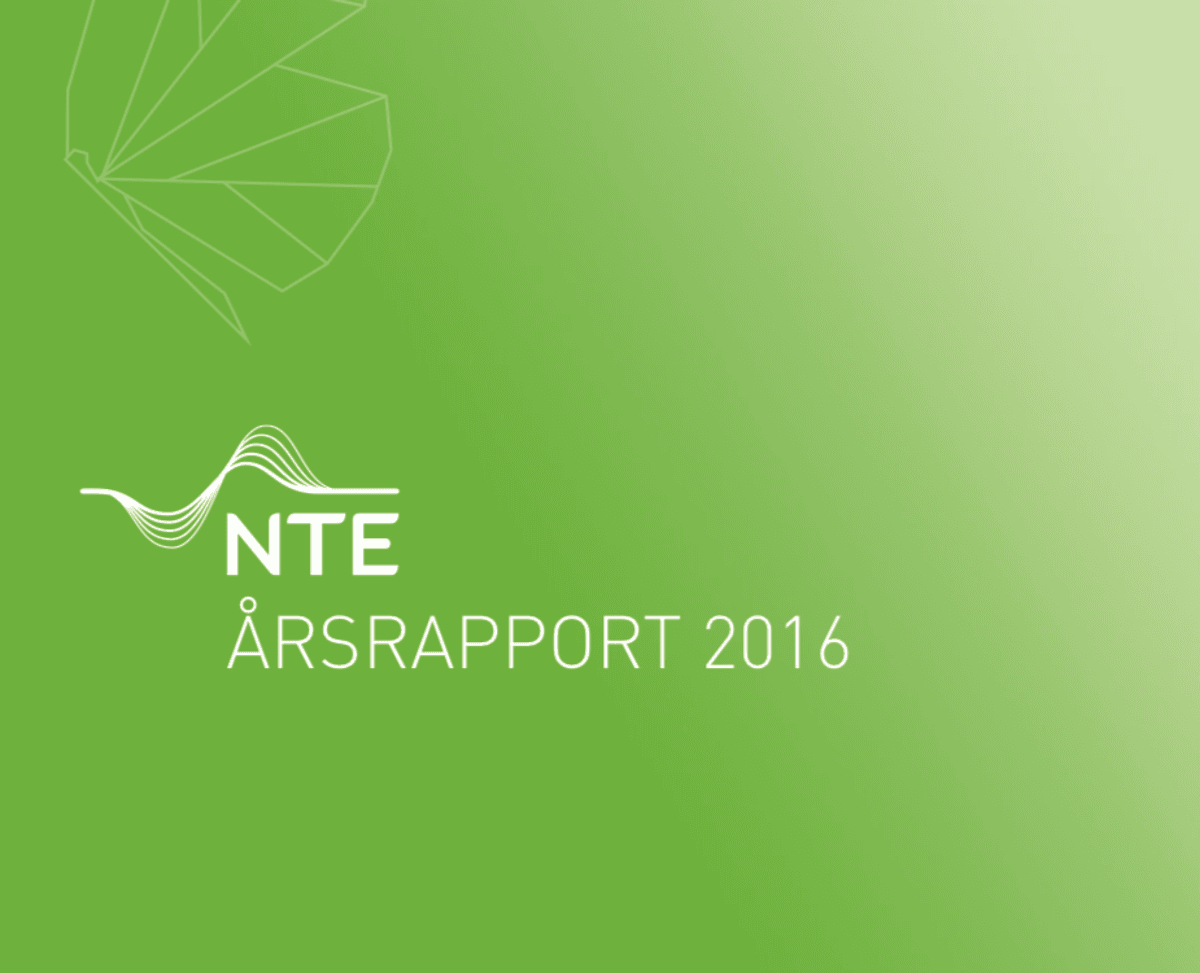 Cover NTE årsrapport 2016 Cover NTE årsrapport 2016