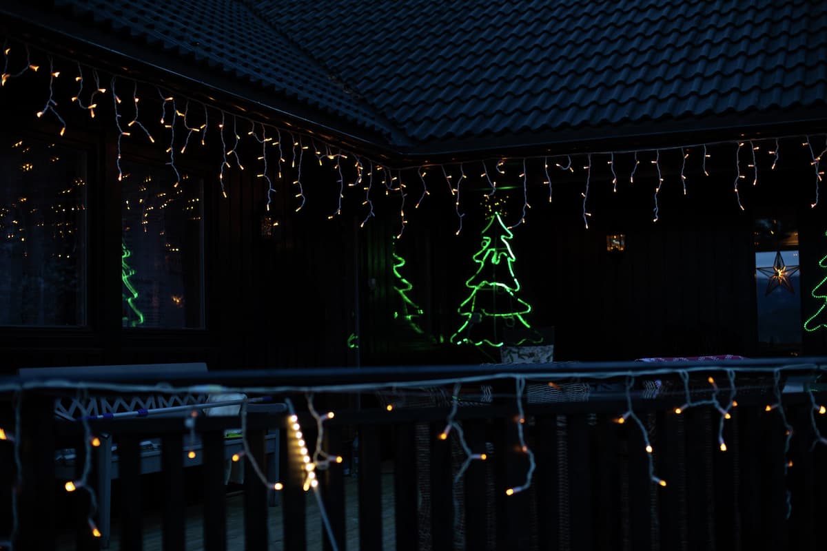 Julehus Hus med julelys