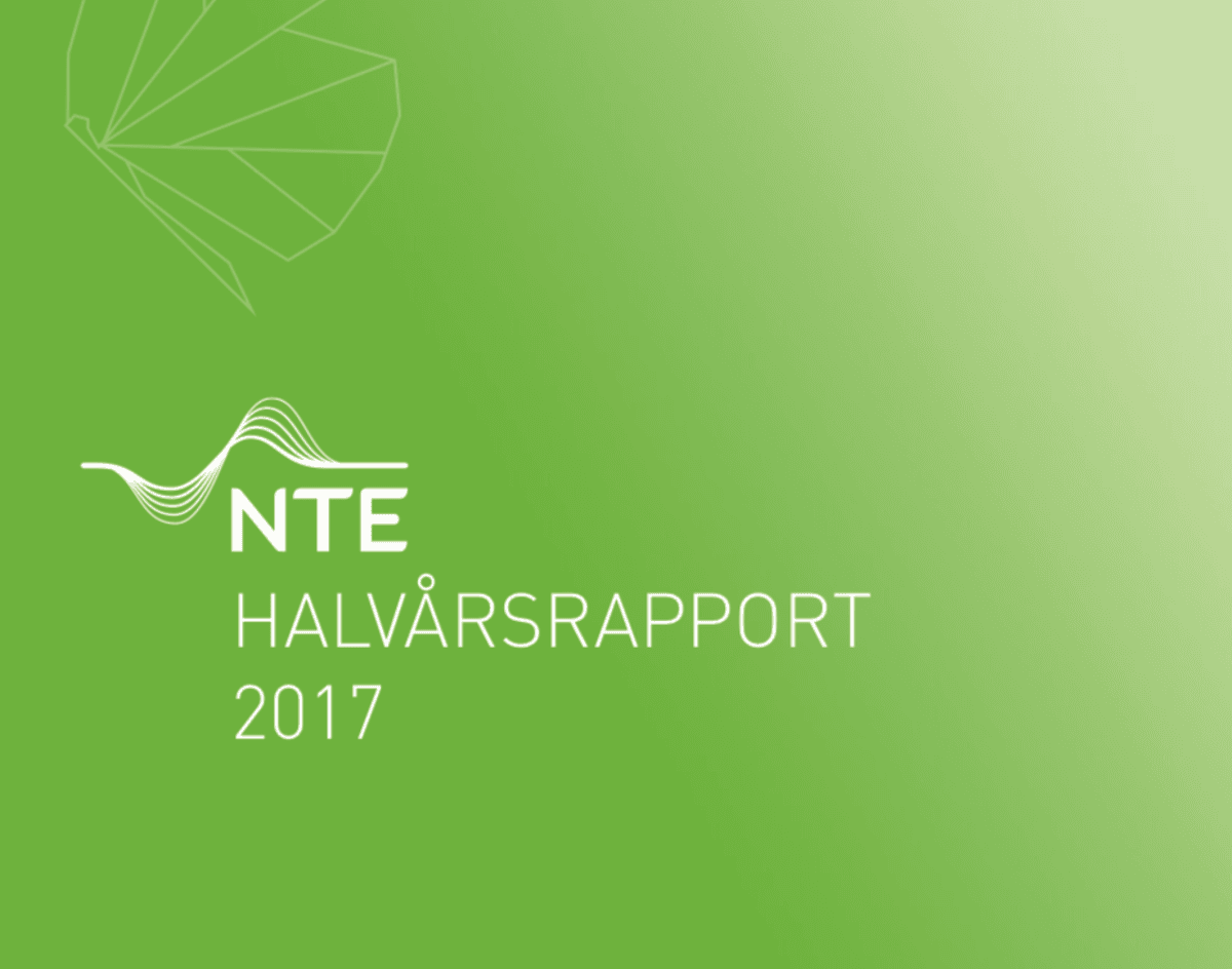 Cover NTE halvårsrapport 2017 Cover NTE halvårsrapport 2017