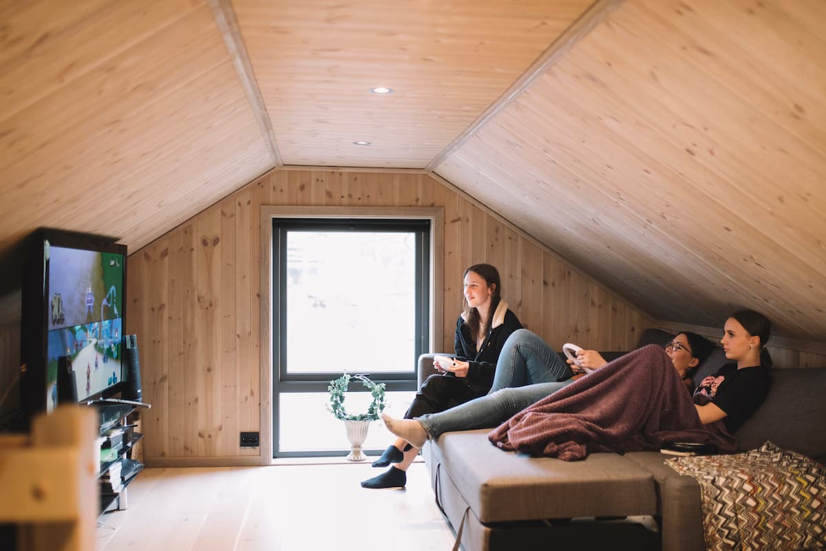 gaming Mor og to døtre gamer