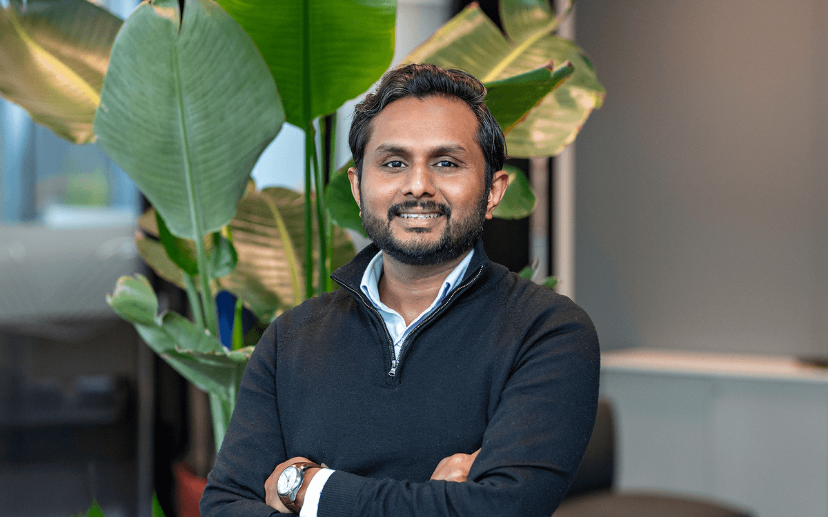 Foto viser leder for bærekraft i NTE, Faheem Kappan Foto viser leder for bærekraft i NTE, Faheem Kappan